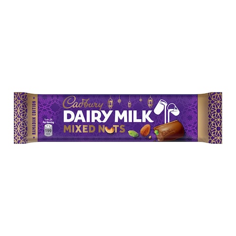 Cadbury Dairy Milk Mixed Nuts Chocolate Bar - 37 gram