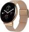 Zepp E Circle Smart Watch Health And Fitness Tracker With Heart Rate, SpO2 And Rem Sleep Monitoring, Stainless Steel Body, Metal Band, ChaMPagne Gold
