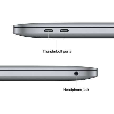 Apple MacBook Pro 13 Inch, 8GB RAM, 512GB SSD, Space Gray (M2 Chip, 8-Core CPU And 10-Core GPU, English Keyboard, MNEJ3ZS/A)