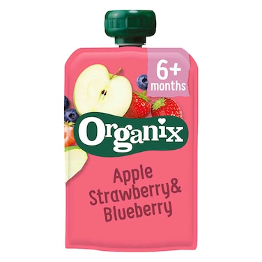 Organix Just Apple Strawberry And Blueberry Puree 100G