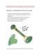 Generic 2-Piece Jade Roller Massager With Facial Tool Set Green