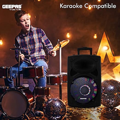Geepas Gms8519 Rechargeable Trolley Speaker