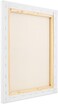 Generic 20X30cm (8X12 Inch) Artist Rectangle Stretched Canvas, Middle Size Pre-Stretched Cotton Canvas Panel Boards 5-Pack, White