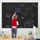 Generic Wishave Removable Chalkboard Contact Paper Roll With 5 Colorful Chalks, Self-Adhesive Blackboard Sticker Wallpaper Decal For Home, School, Office, Black 78.7" X 17.5"