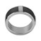 Guy Laroche Stainless Steel Ring with Leather Sz 58 For Men, 4TN001ALN-58