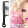 Generic-24.5cm Hair Brush Wide Tooth Comb Black ABS Plastic Heat-resistant Large Wide Tooth Comb For Hair Styling Tool