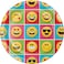 Creative Converting- Emojions 8 Dinner Plate< > 9in< >Multicolor< >