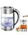 Wtrtr 1.7L 2 In-1 Glass Electric Kettle For Tea And Coffee