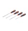 Tactix 4-Piece Basic Screwdriver Set, Multicolor