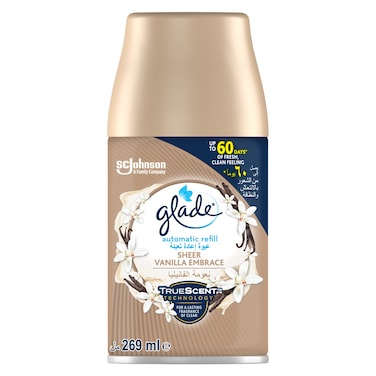 Glade Automatic Spray Refill Sheer Vanilla Embrace Air Freshener 269ml