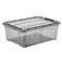 Qlux BSF-00854 Qlife Plastic Lockable Storage Box 12L Grey