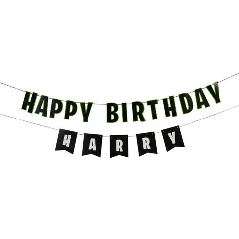 Happy Birthday Personalised Banner x2 2m &amp; 15 Sticker Sheets