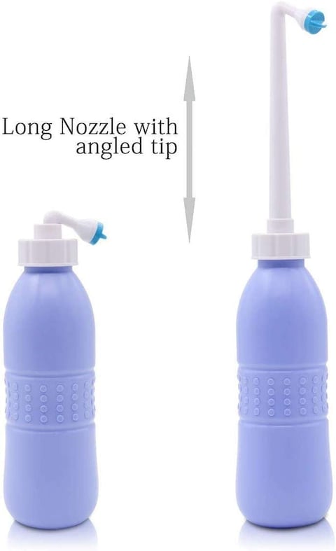 650 ml Large Portable shattaf Bidet Bottle Handheld Travel Toilet shataf Hand Spray Seat WaterBlue, Type : BidetMaterial : Plastic