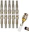 10 Pack BNC Male Connectors RG59 RG6 Screw-on Gold Plated Coaxial Terminal For CCTV Security Surveillance Camera Video Cables