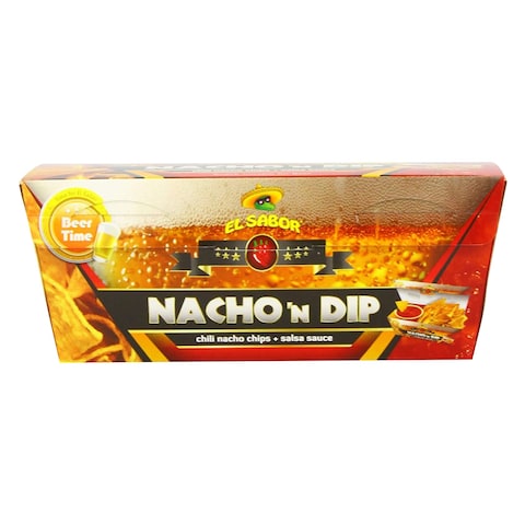 El Sabor Salsa Sauce With Chili Nachos Chips 175G