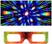 Glofx Paper Cardboard Diffraction Glasses, Geometric Rainbow 100 Pack