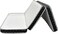 Comfy Portable White Satin  180x90x7cm Medicated Folding Mattress with Black Border