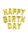Generic 13-Piece Happy Birthday Letters Hanging Foil Balloon Set