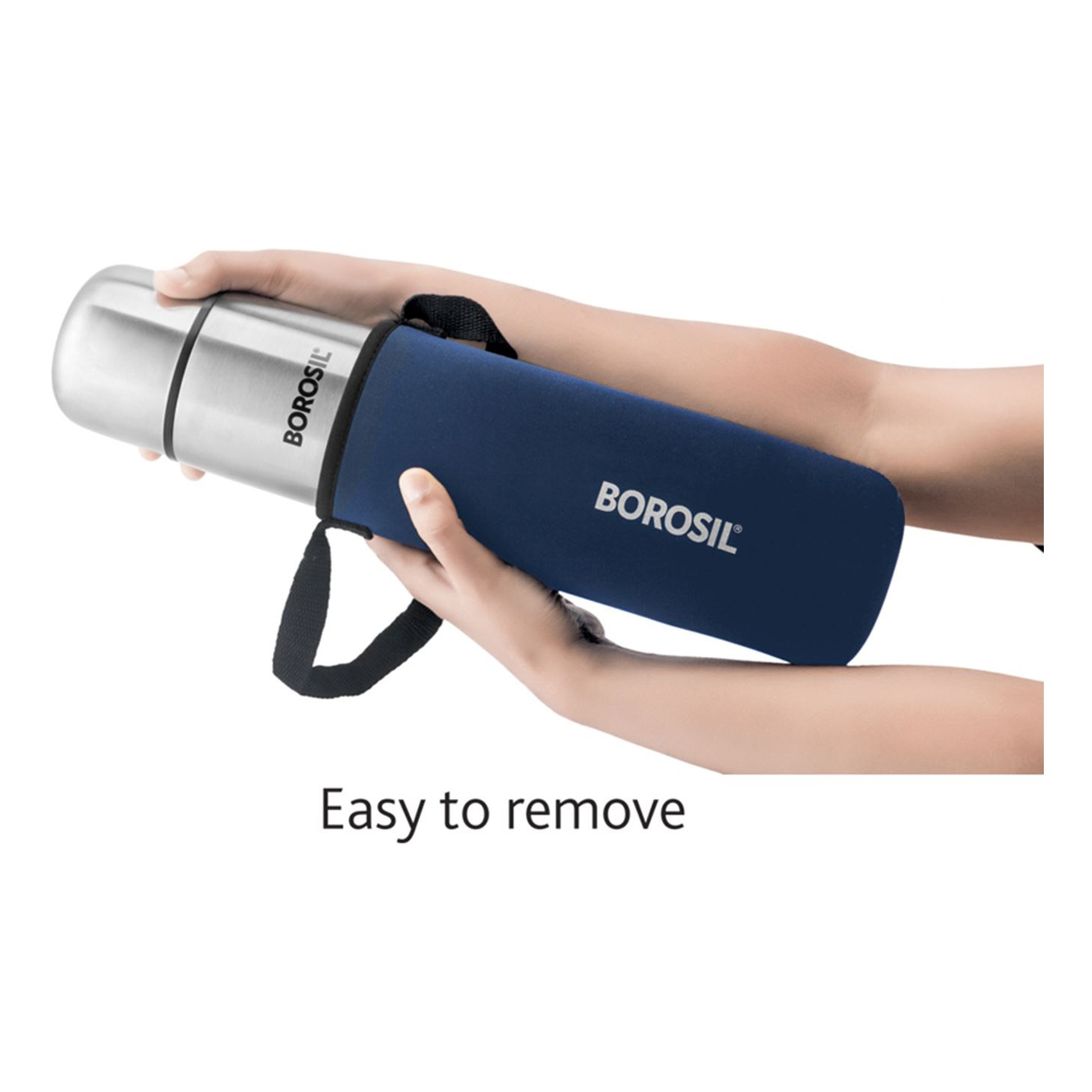 Borosil Hydra Vacuum Insulated Thermo Flask Blue 350ml