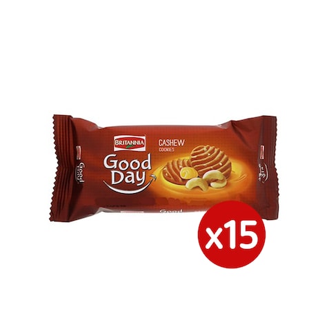 Britannia Good Day Cashew Cookies - 23gm - 15 Pieces