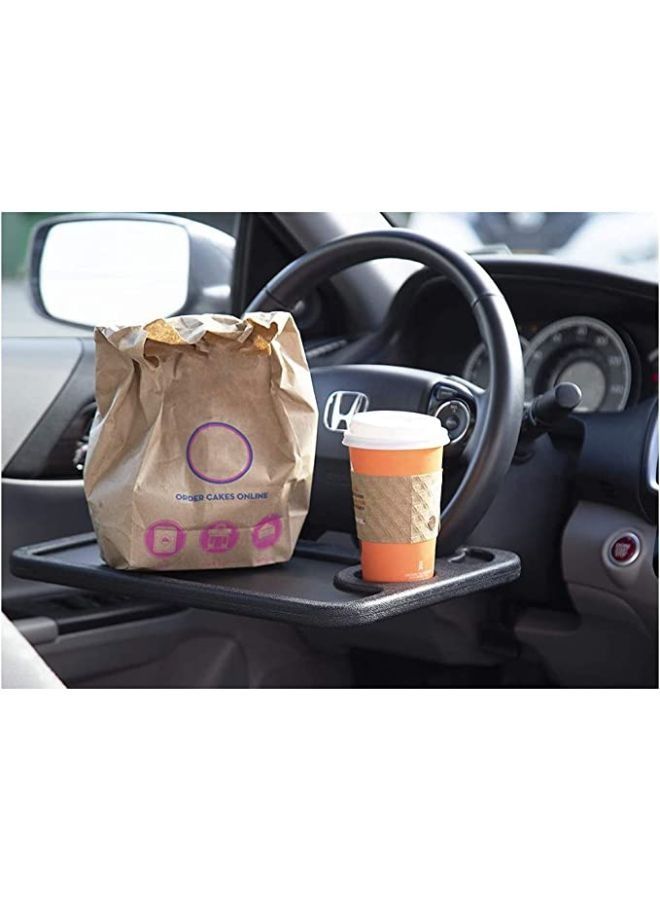 Generic Car Steering Wheel Eating Tray Laptop Desk Black Replacement For Car