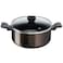 Tefal G6 Easy Cook N Clean Stew Pot With Lid B5544602 Black 24cm
