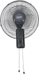 Khind 16 Inch Wall Fan, 3 Leaf AS Blade, 3 Speed Manual Control, Oscillation With Pull Cord, Built-In Thermal Fuse, Double Pull Cord, Dark Grey, WF163T - 2 Years Warranty