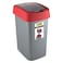 Addis Plastic Swing And Lift Bin 25L Redgrey