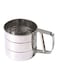 Stainless Steel Shaker Sieve Cup Silver 8x6x6inch