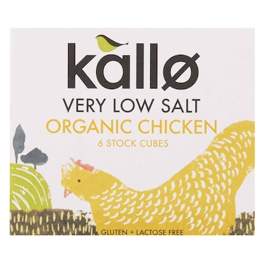 Kallo Organic Very Low Salt Chicken Stock Cubes 48g
