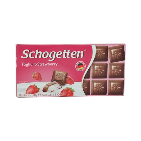 Buy Schogetten Yoghurt Strawberry Chocolate 100g in Egypt