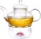 Neoflam Borosilicate 8Pcs Glass Tea Set Heat Resistant Glass Tea Pot, Kettle, Coffee Mugs, Cups For Tea, Transparent