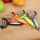 ECVV 3-in-1 Rotatable Stainless Steel Blade Peelers for Kitchen   Potato   Apple Vegetable Peelers for Kitchen   Carrot and Potato Peeler   Non-Slip Comfortable Handle (MULTICOLOR)