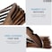 ZOBER High-Grade Wooden Suit Hangers with Non Slip Pant Bar 20 Pack (Vintage Wood)