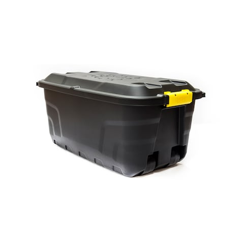 Strata - Heavy Duty Storage Box with Wheels - 75 Litre - 77 x 42 x 40 cm - Made in UK