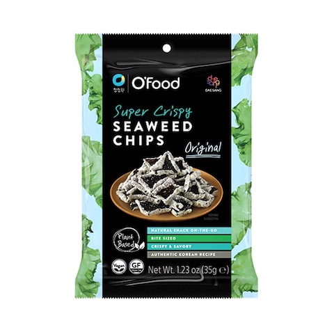 Cjo O&#39;food Super Crispy Seaweed Chips Original 35gr