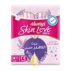 Buy Always Skin Love Pads Lavender Freshness Thick  Large 24 Pads in Saudi Arabia