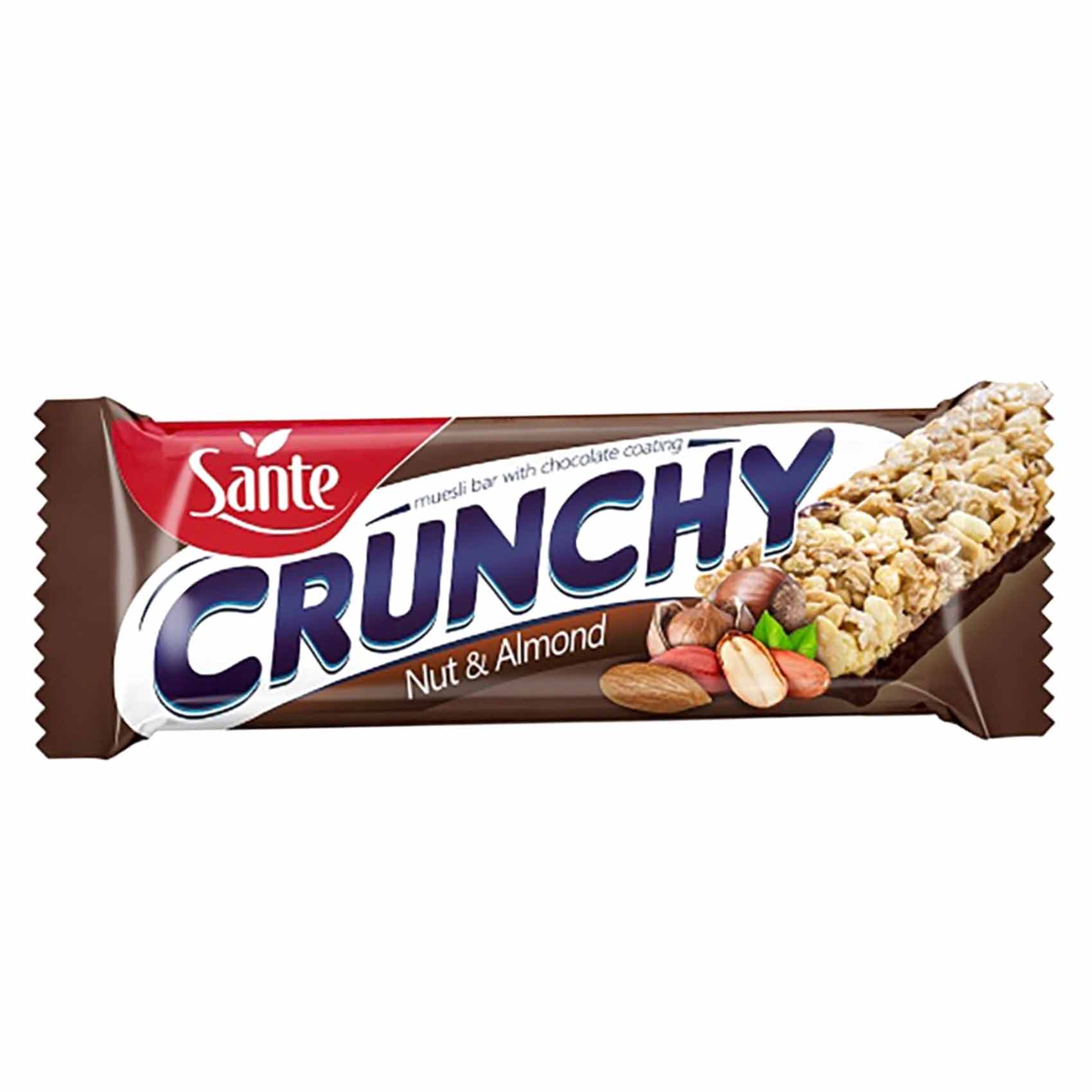 Sante Crunchy Chocolate Coated With Nut And Almond Muesli Bar 40GR