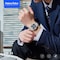 Haino Teko Germany Smart Watch Stainless Steel New Latest Edition Bluetooth Call Music Sports Health Heart Monitoring for Android and IOS, Silver, RW23