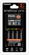 Eneloop Pro Smart &amp; Quick Charger With Pack of 4Cells "AA" 2550mAh Rechargeable Batteries