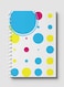 Lowha Spiral Notebook With 60 Sheets And Hard Paper Covers With Colored Circles Design, For Jotting Notes And Reminders, For Work, University, School