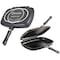 Royal Dessini Double Frying Pan 32Cm Blackred