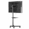 Porodo PD-TVCRT-BK Mobile TV Stands Dynamic Swivel &amp; Tilt (Adjustable Height) For 23"-60" Inch TVs