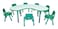 Rbwtoys Multi Activity Plastic Adjustable Curve Shaped Table Chair Set For Kids RW-17136 Size: 180&times;90&times;37cm