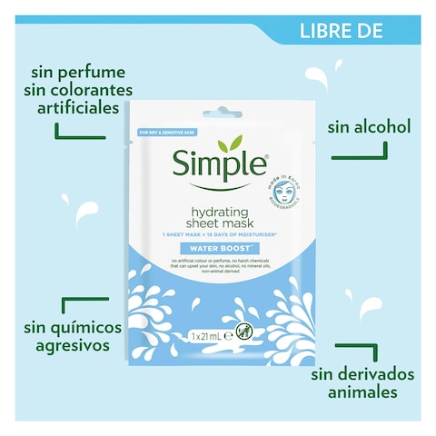 Simple Hydrating Water Boost Face Mask 21ml