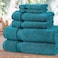 Comfy 550 GSM Set of 6 100% Cotton Towel Set - Turquoise
