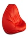 Luxe Decora Bean Bag Cover With Bean Bag Filler Red