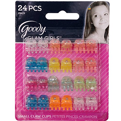 Goody Girls Classics Mini Claw Clips, 24 Count