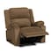 In House Velvet Classic Recliner Chair - Light Brown - AB02