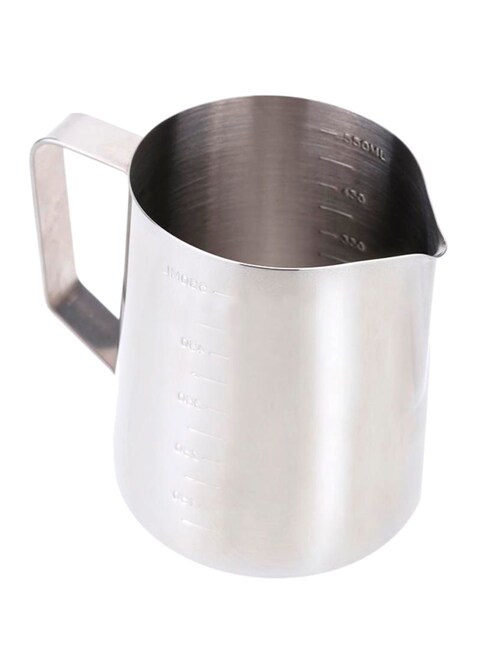 Generic Stainless Steel Milk Foam Measuring Cup H15954S Silver 10.5 X 7.5 X 9cm